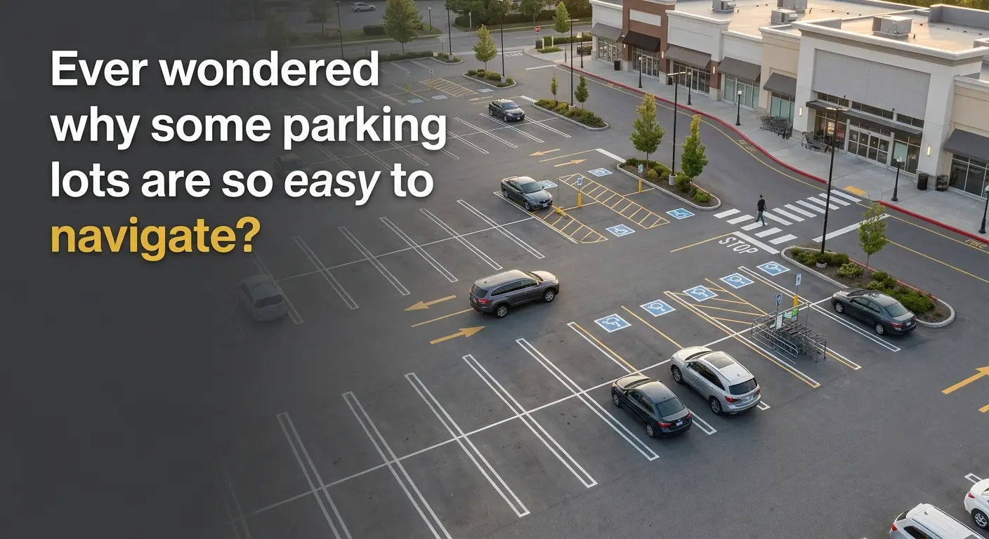Ever wondered why some parking lots are so easy to navigate?