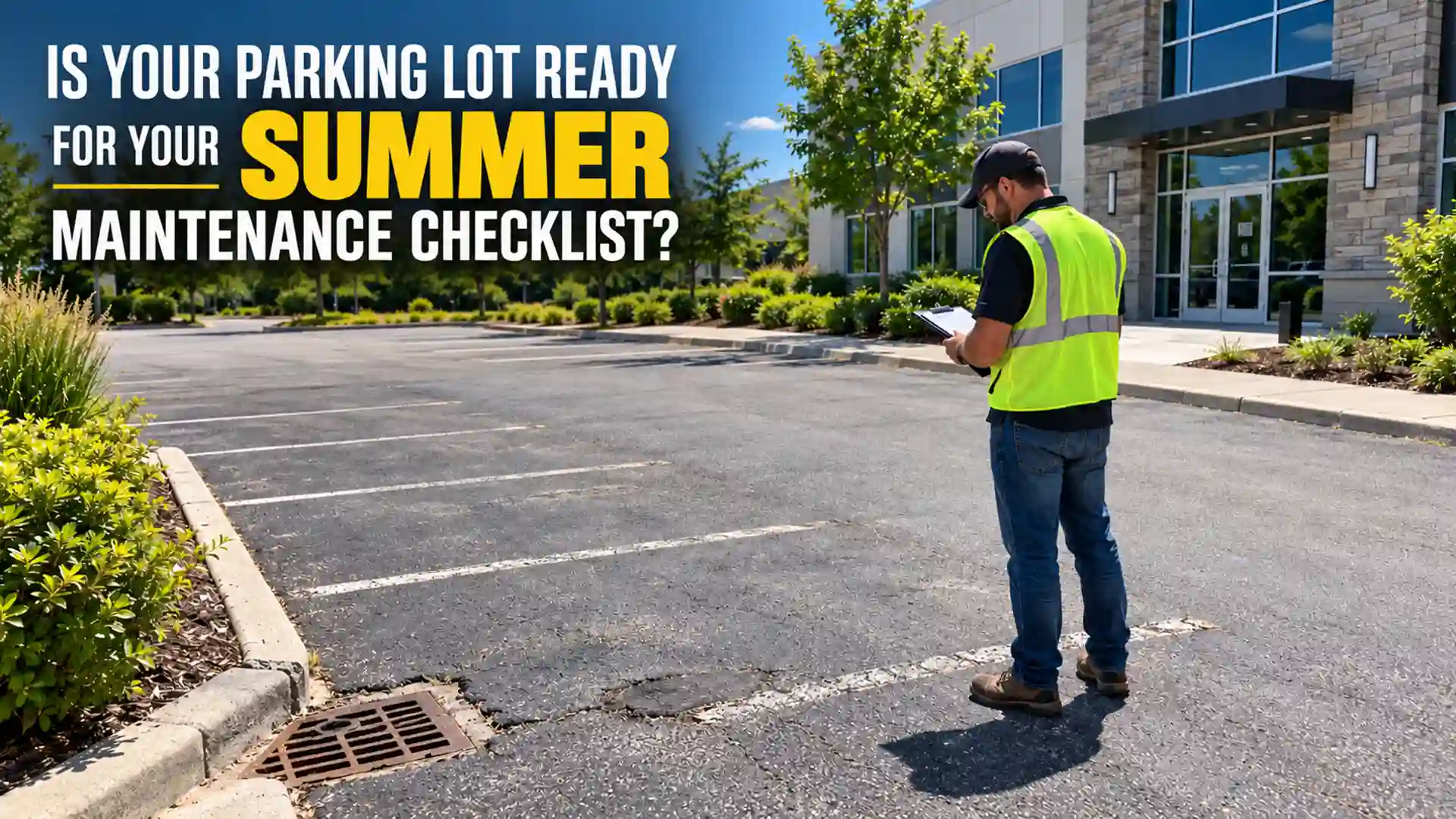 Is your parking lot ready for your summer maintenance checklist?