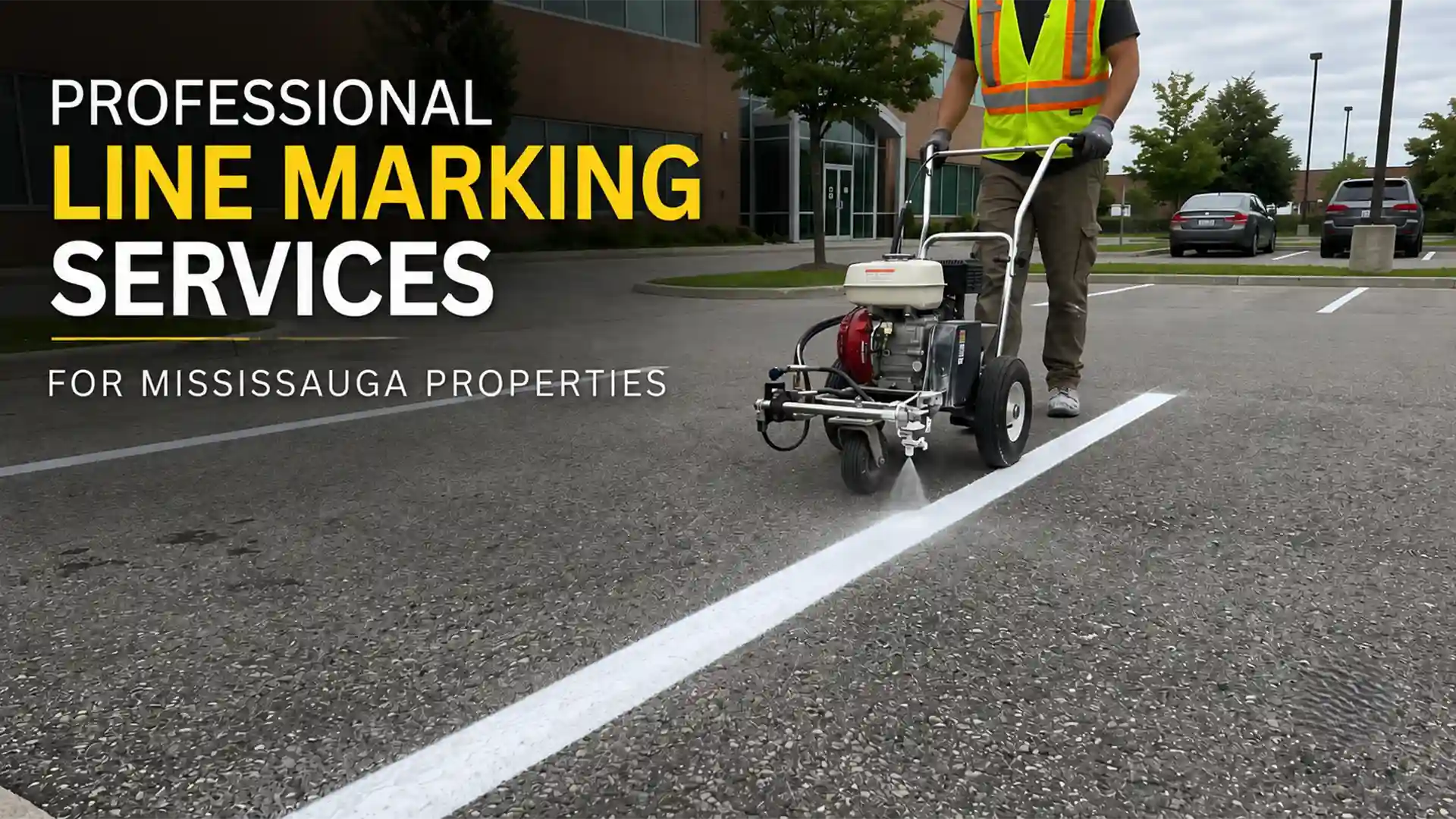 Professional line marking services for Mississauga properties