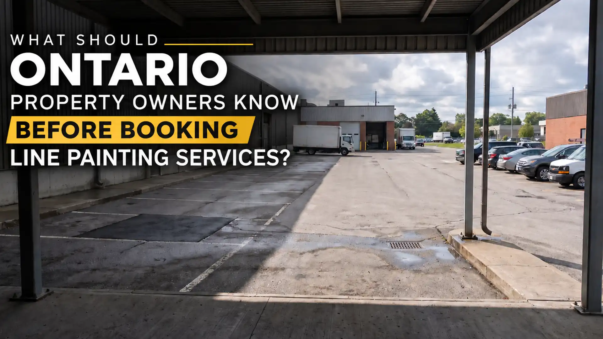 What should Ontario property owners know before booking line painting services?