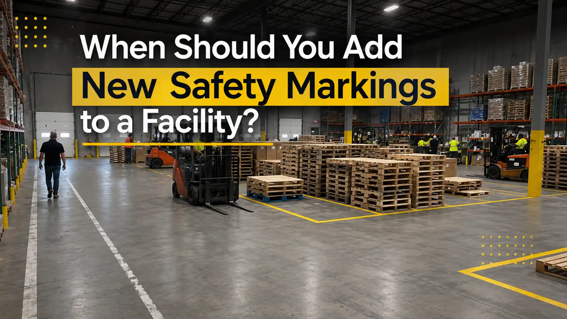 Safety Line Painting Services in Newmarket for clear warehouse floor markings