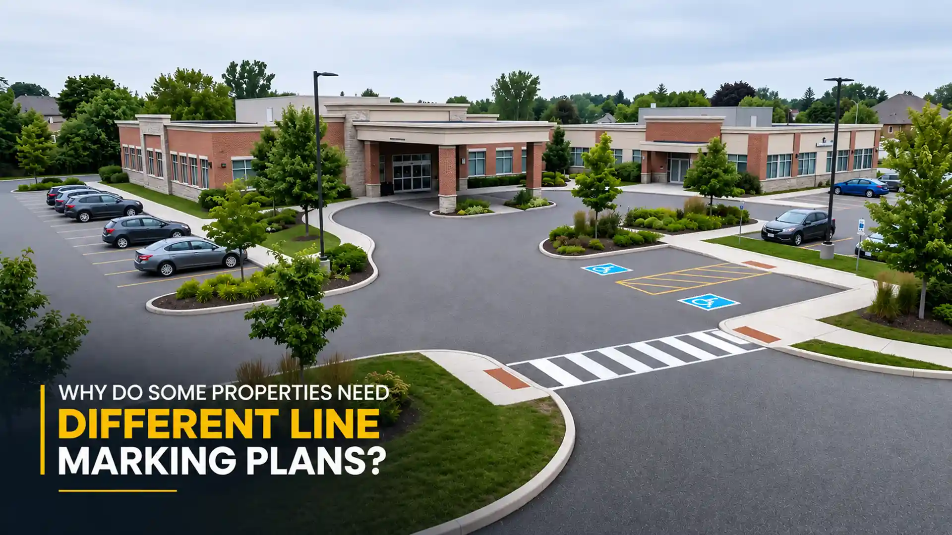 Why do some properties need different line marking plans?