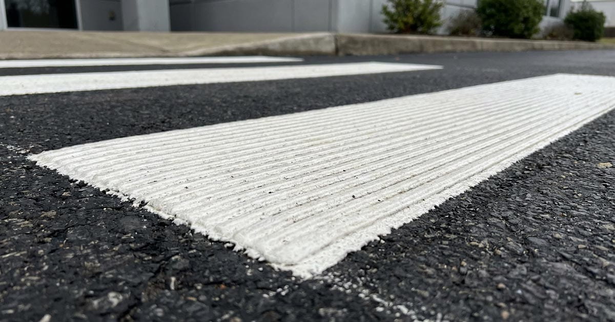 MMA cold plastic pavement markings for high-traffic road surfaces